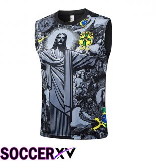 Brazil Gilet Soccer Black 2024/2025