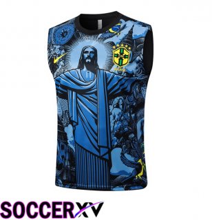 Brazil Gilet Soccer Blue 2024/2025