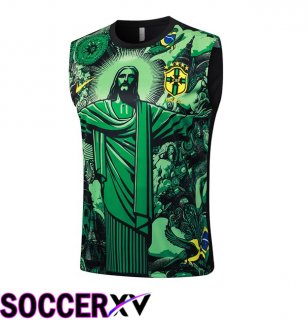 Brazil Gilet Soccer Green 2024/2025