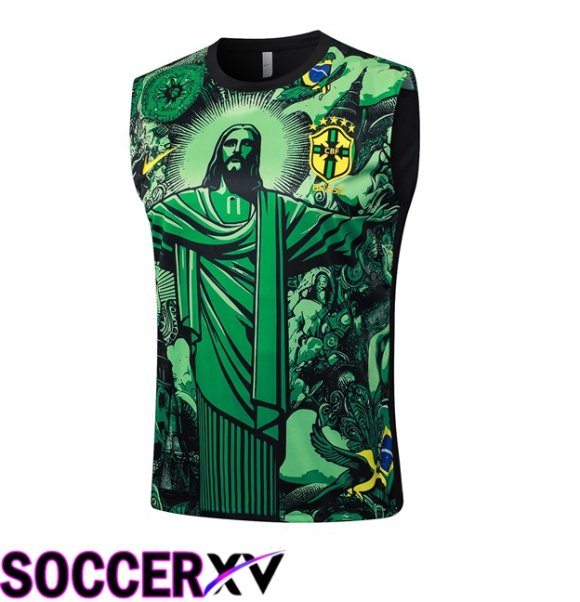 Brazil Gilet Soccer Green 2024/2025