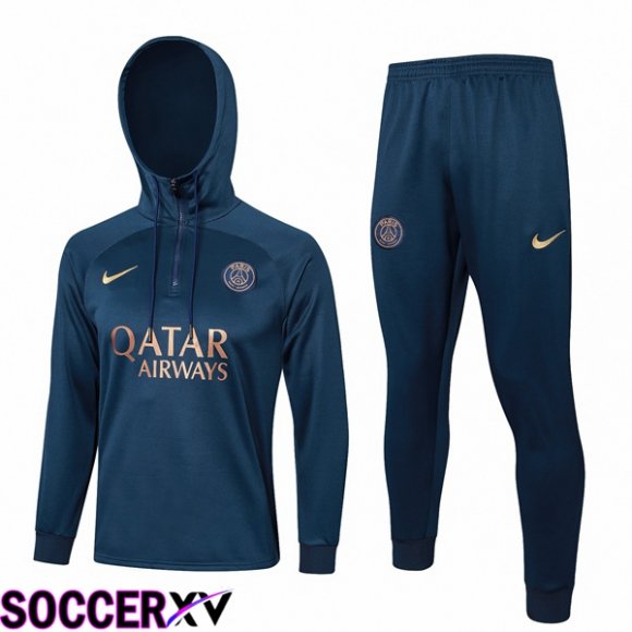 Paris PSG Training Tracksuit Hoodie Blue Royal 2023/2024