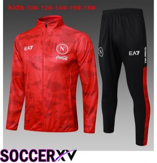 SSC Napoli Kids kit Training Jacket Suit Red 2024/2025