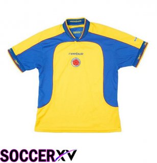 Colombia Retro Home Soccer Jersey Yellow 2001-2002
