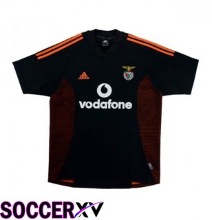 S.L Benfica Retro Away Soccer Jersey Black 2002-2003