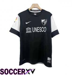 Malaga Retro Away Soccer Jersey Black 2013