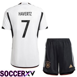 Germany (HAGreenZ 7) Kids Home Jersey Black White 2023/2023