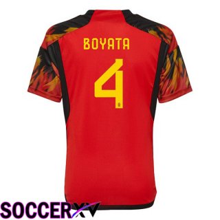 Belgium (BOYATA 4) Home Jersey Red 2023/2023