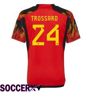 Belgium (TROSSARD 24) Home Jersey Red 2023/2023