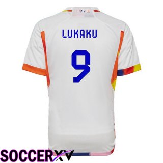 Belgium (LUKAKU 9) Away Jersey White 2023/2023