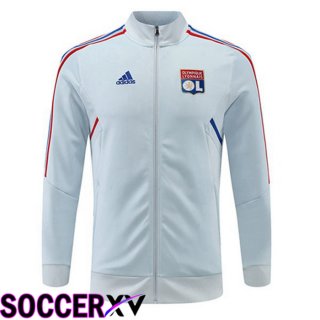 Olympique Lyon Training Jacket Blue Grey 2022/2023