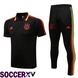 AFC Ajax Polo Jersey + Pants Black 2022/2023