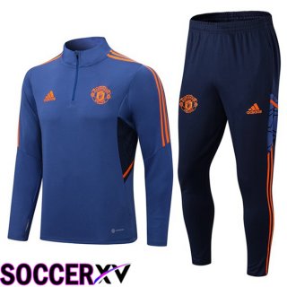 Manchester United Training Jacket Suit Blue 2022/2023
