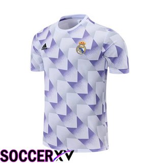 Real Madrid Training T Jersey White Purple 2022/2023
