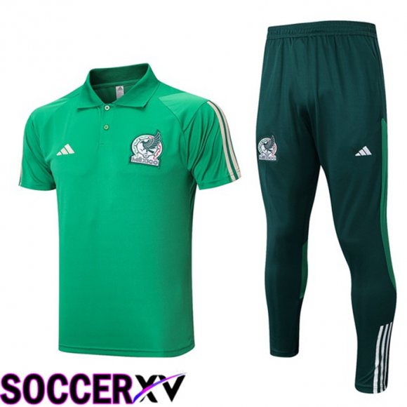 Mexico Soccer Polo + Pants Green 2023/2024