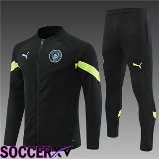Manchester City Kids Training Jacket Suit Black 2022/2023