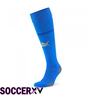 Italy Soccer Socks Home Blue 2022/2023