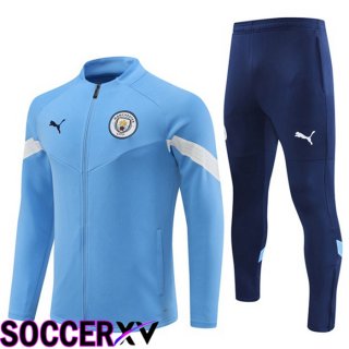 Manchester City Training Jacket Suit Blue 2022/2023