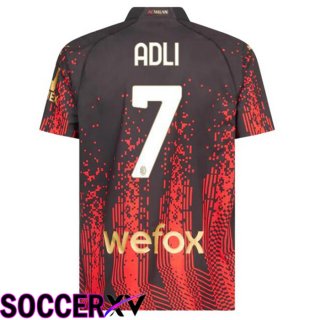AC Milan (ADLI 7) Soccer Jersey Fourth Red Black 2022/2023