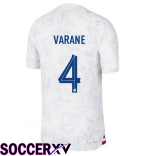 France (VARANE 4) Away Jersey White 2023/2023