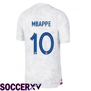 France (MBAPPE 10) Away Jersey White 2023/2023