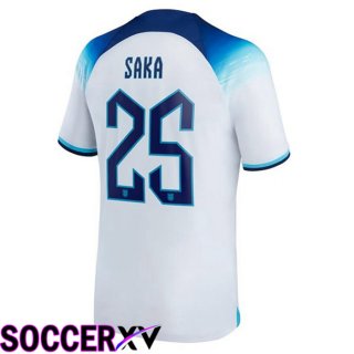 England (SAKA 25) Home Jersey White 2023/2023