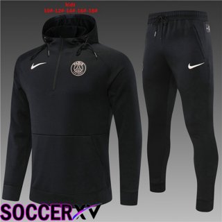 Paris Saint Germain kids Training Tracksuit Hoodie Black 2022/2023