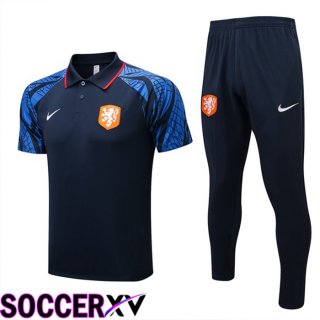 Netherlands Polo Jersey + Pants Royal Blue 2022/2023