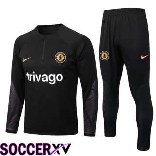 FC Chelsea Training Jacket Suit Black 2022/2023