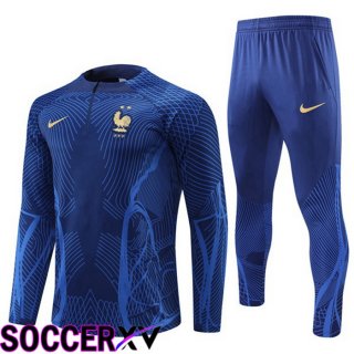 France Training Tracksuit Blue 2022/2023