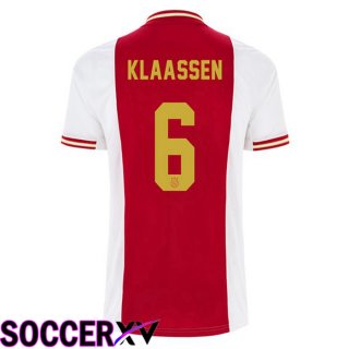 AFC Ajax (Klaassen 6) Home Jersey White Red 2022 2023