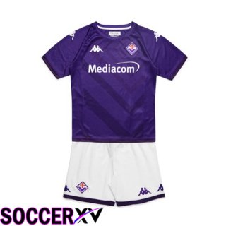 ACF Fiorentina Kids Home Jersey Purple 2022/2023