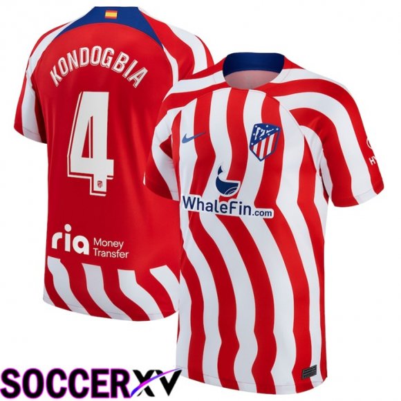 Atletico Madrid (Kondogbia 4) Home Jersey 2022/2023