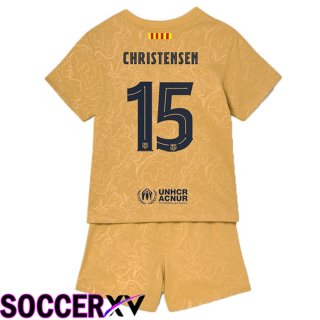 FC Barcelona (Christensen 15) Kids Away Jersey 2022/2023
