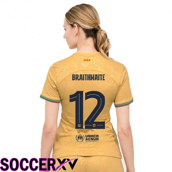 FC Barcelona (Braithwaite 12) Womens Away Jersey 2022/2023