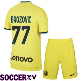 Inter Milan (Brozovic 77) Kids Third Jersey 2022/2023