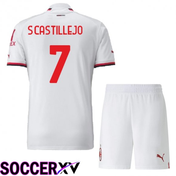 AC Milan (S.Castillejo 7) Kids Away Jersey 2022/2023